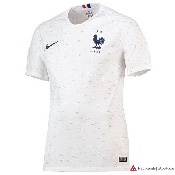 Camiseta Seleccion Francia Segunda equipación Mujer 2018 Blanco